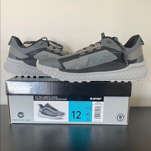 Hi-Tec Men's Castle Rock Athletic Shoes - Gray and Black
